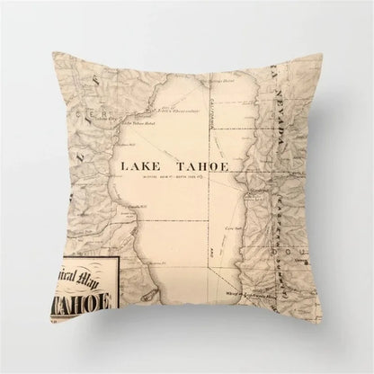 DecorBites™ Black Camera Print Retro Cushion Cover for Home Sofa Chair