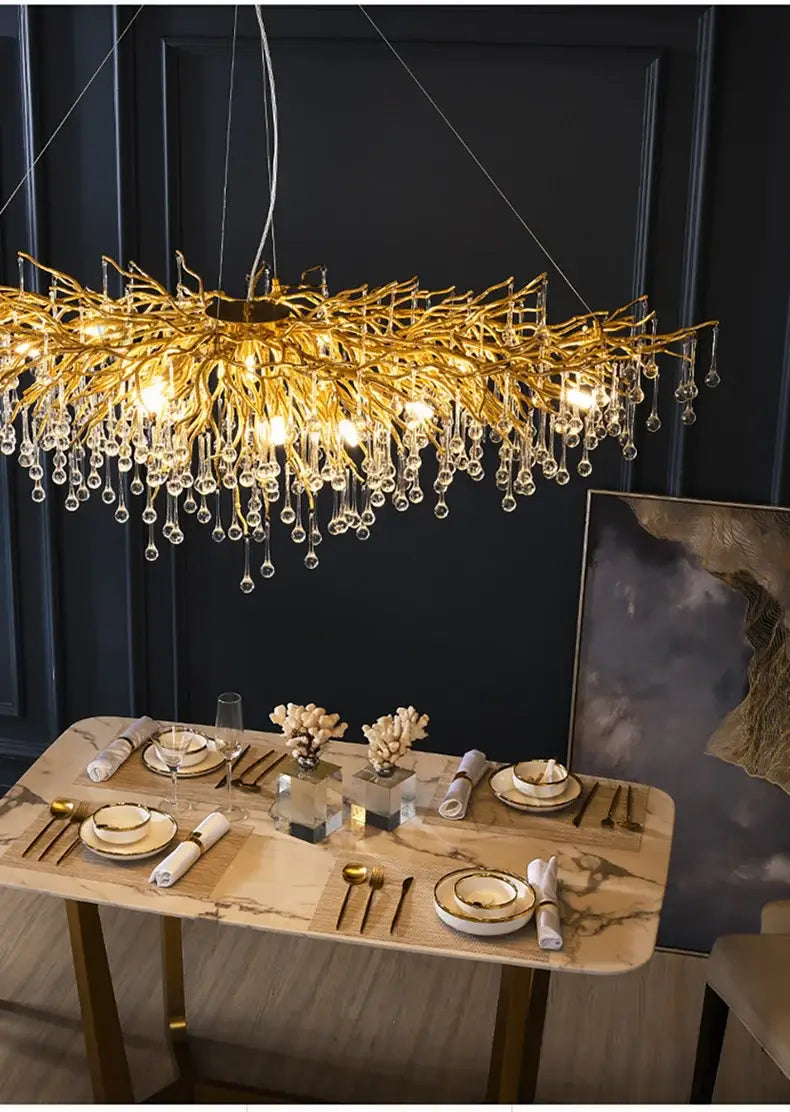 DecorBites™ Luxury Crystal Chandelier for Home Decor