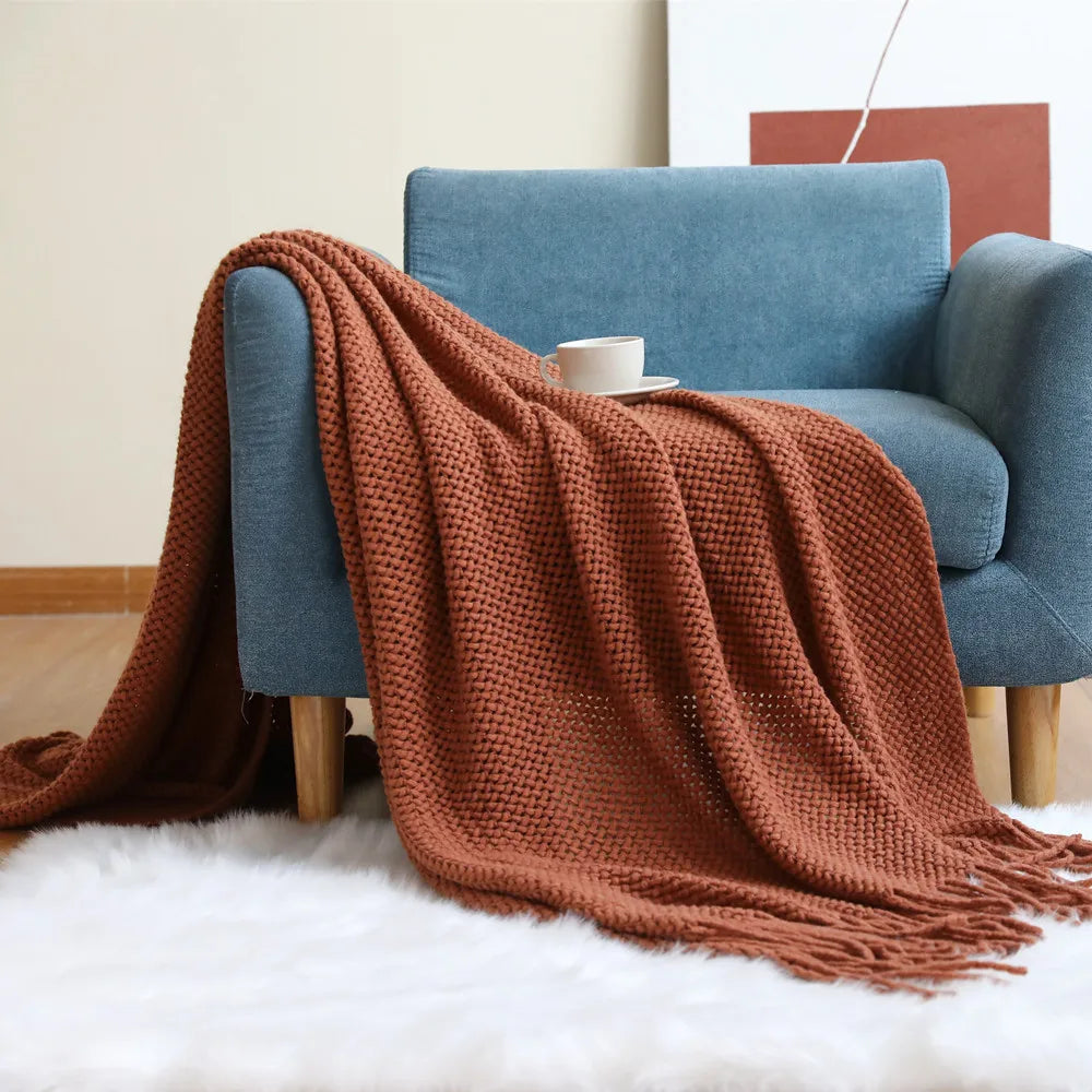 Nordic Wool Sofa Blanket