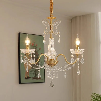 DecorBites™ Crystal Chandeliers Light for Living Room and Dining Room