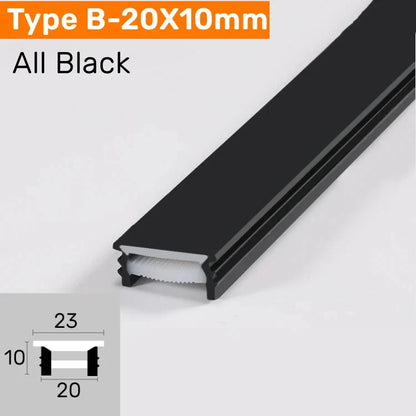 DecorBites™ أنبوب سيليكون أسود LED ضوء نيون لشرائط الإضاءة الخارجية المرنة