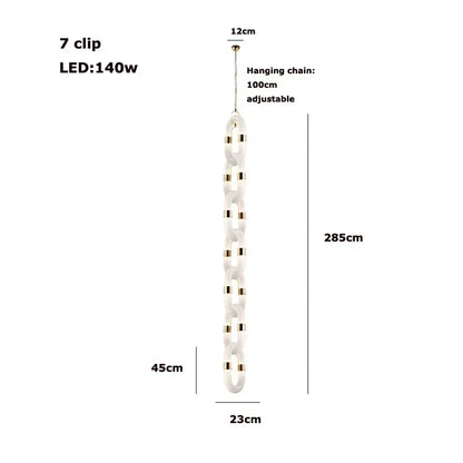 DecorBites™ Crystal Gold Chain Chandelier Ceiling Lamp for Home Décor