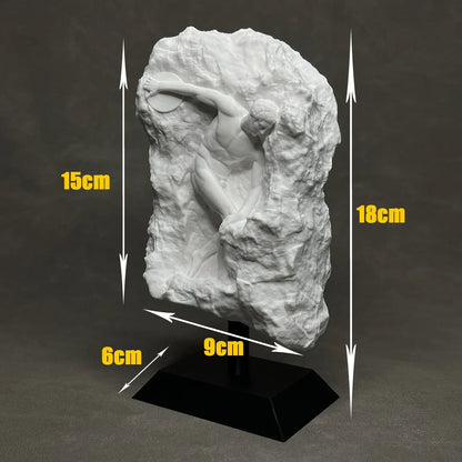 DecorBites™ Discus Throwing Nude Sculpture Home Decor Figurine