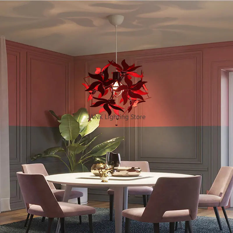 Lámpara de araña DecorBites™ Luxe Bauhinia: Elegante decoración LED para tiendas, dormitorios y más