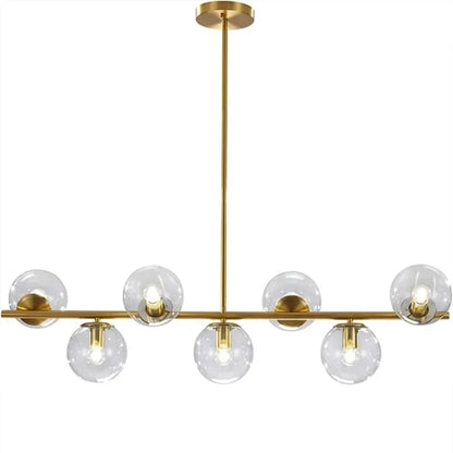 ثريا ديكوربايتس™ الزجاجية المعلقة: مصباح سقف LED عصري، إضاءة منزلية على الطراز الشمالي