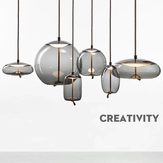 DecorBites™ Glass Chandelier Knot Pendant Lamp for Bedroom Kitchen Dining Room