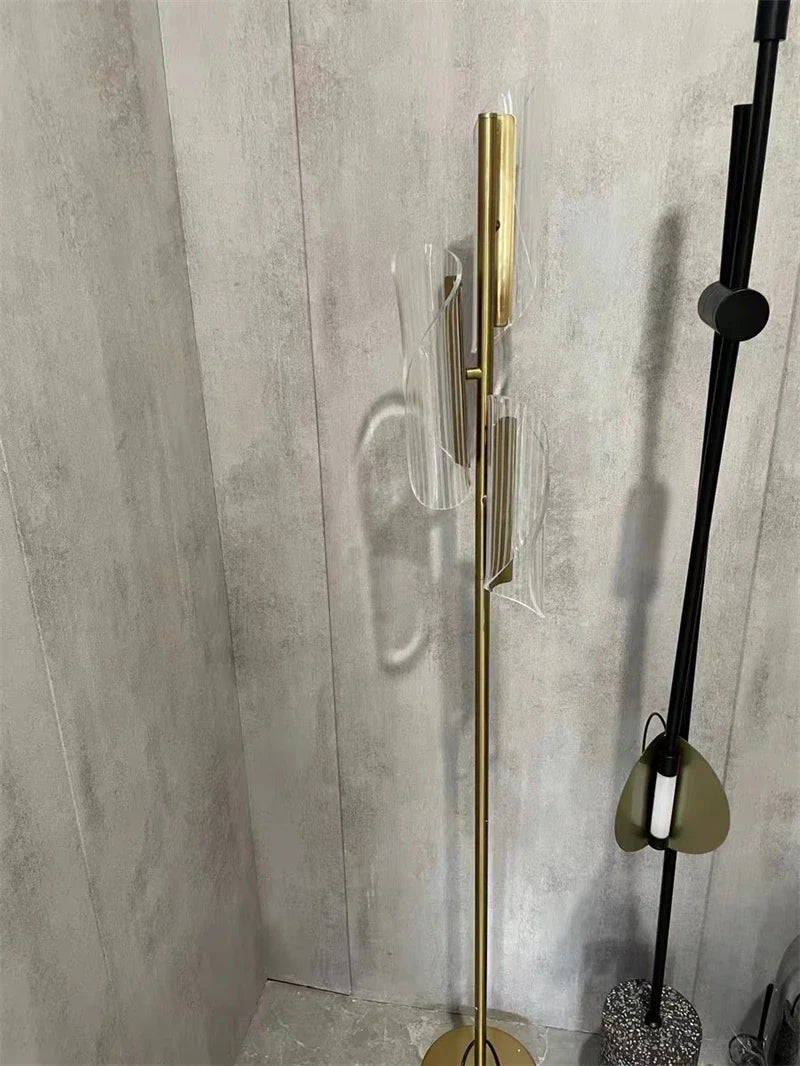 DecorBites™ LED Floor Lamp Minimalist Living Room Bedroom Standing Light Decor Virtual Fixture Acrylic Floor Lights