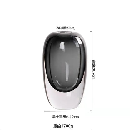 DecorBites™ Crystal Glass Flower Terrarium Vase: Home Decoration & Floral Accessory