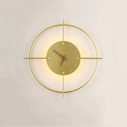 Golden LED Wall Clock