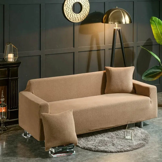 DecorBites™ 3D Quilted Sofa Cover: Soft Cozy Stretch Spandex Couch Slipcover