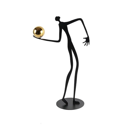 DecorBites™ Gold Figure Sculpture Metal Ornament Home Decor Figurine