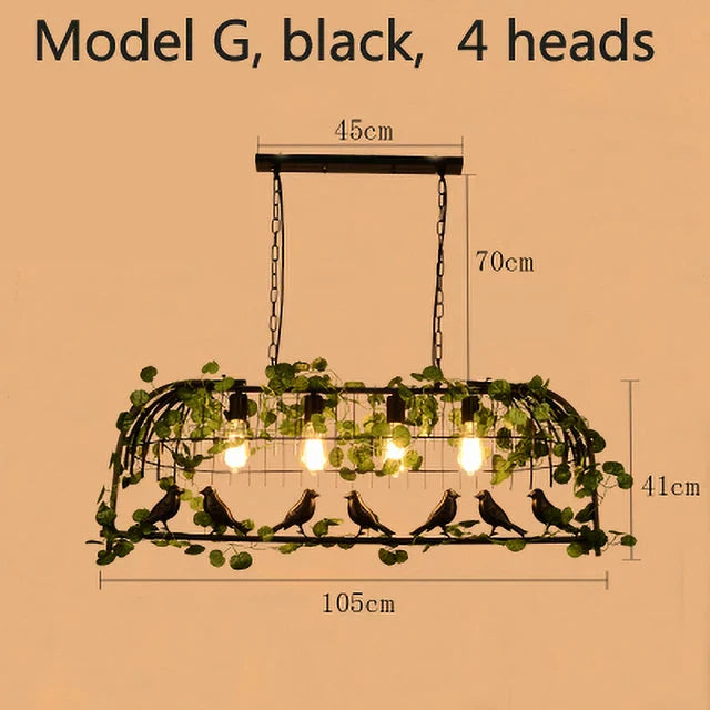 DecorBites™ Birdcage Pendant Lights for Chic Decor - Garland Hanging Lamps