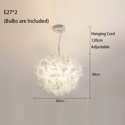 DecorBites™ LED Petal Ceiling Chandelier for Living Room, Dimmable Round Bedroom Lamp