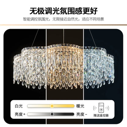 DecorBites™ Crystal Chandelier Modern Luxury Light for Living Room, Dining, Bedroom - 2024 New
