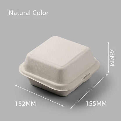 DecorBites™ Biodegradable Dessert Box Set: 5Pcs Microwave Disposable Food Container