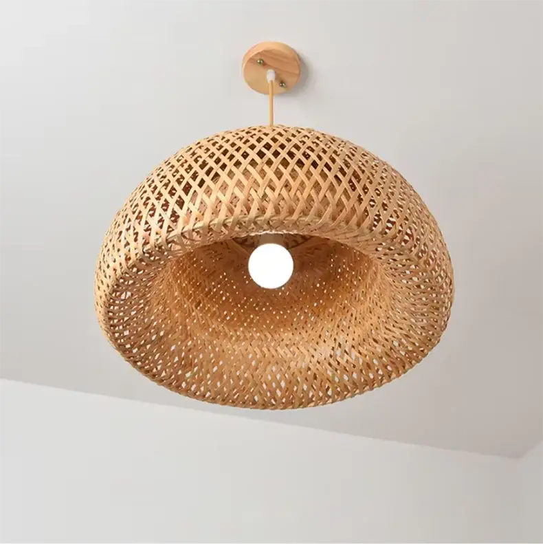 DecorBites™ Handcrafted Chinese Bamboo Pendant Lamp