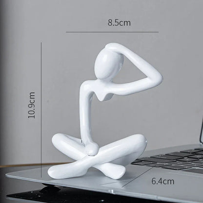 DecorBites™ Abstract Figures Ornament Sculpture for Home Office Decor