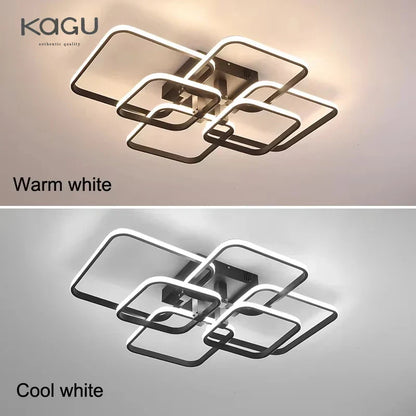 DecorBites™ LED Ceiling Light: Modern Dimmable Fixture for Home Living Room, Bedroom, Dining Room