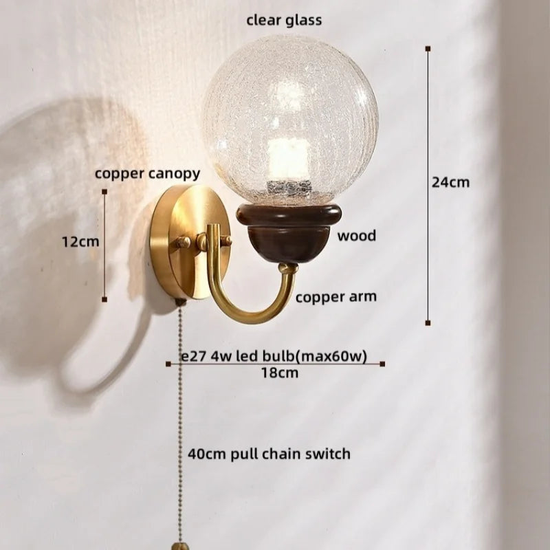 DecorBites™ Japanese Style LED Wall Lights 4W for Home Bathroom Bedroom Mirror Lighting