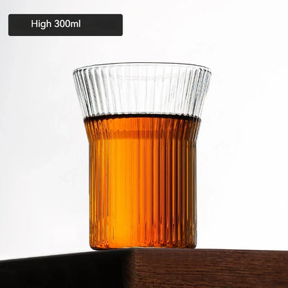 DecorBites™ Japanese Walnut Tea Cup Set - High-Grade Glass Coffee & Flower Tea Cups