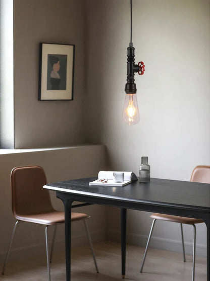 DecorBites™ Industrial Water Pipe Chandelier for Home Bar Kitchen Restaurant Pendant Lamp