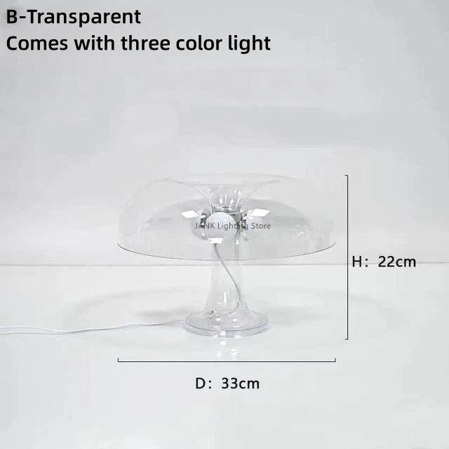 DecorBites™ Designer LED Mushroom Table Lamp for Modern Minimalist Decor Lighting in Bedroom & Living Room