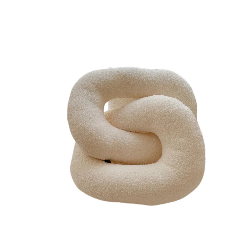 DecorBites™ Kids Comfort Knotted Cushion: Handmade & Bendable for Couch, Bed, Car, Office.