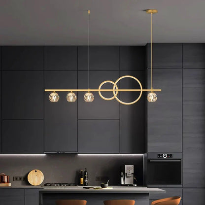 DecorBites™ Crystal Chandelier: Modern Luxury Pendant Light for Living Room, Dining Room, Ceiling Decor