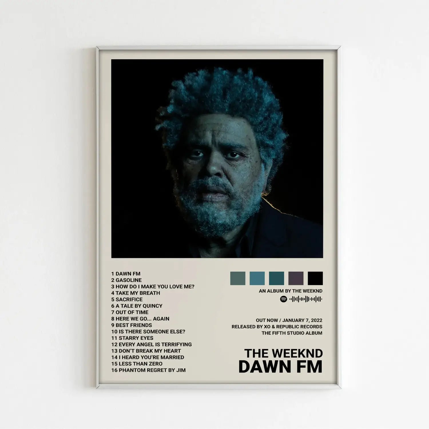 DecorBites™ The Weeknd Music Album Posters for Home Decor