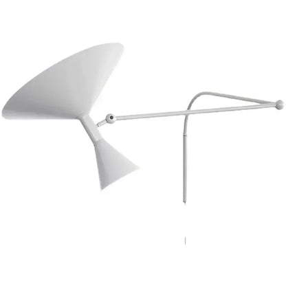 مصباح حائط DecorBites™ بذراع طويل قابل للتعديل للقراءة وغرفة النوم، مع إضاءة LED متأرجحة بسيطة