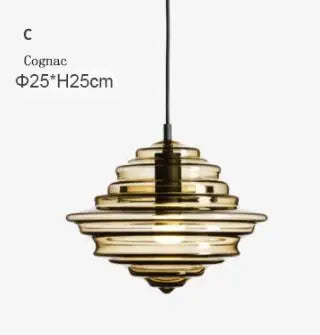 Decorbites™ Industrielles Vintage-Glas-Pendantleuchte für Esszimmer und Schlafzimmer