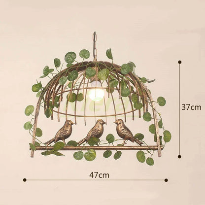 DecorBites™ Birdcage LED Chandelier: Modern Resin Pendant Lights for Bedroom, Living Room, and Restaurant