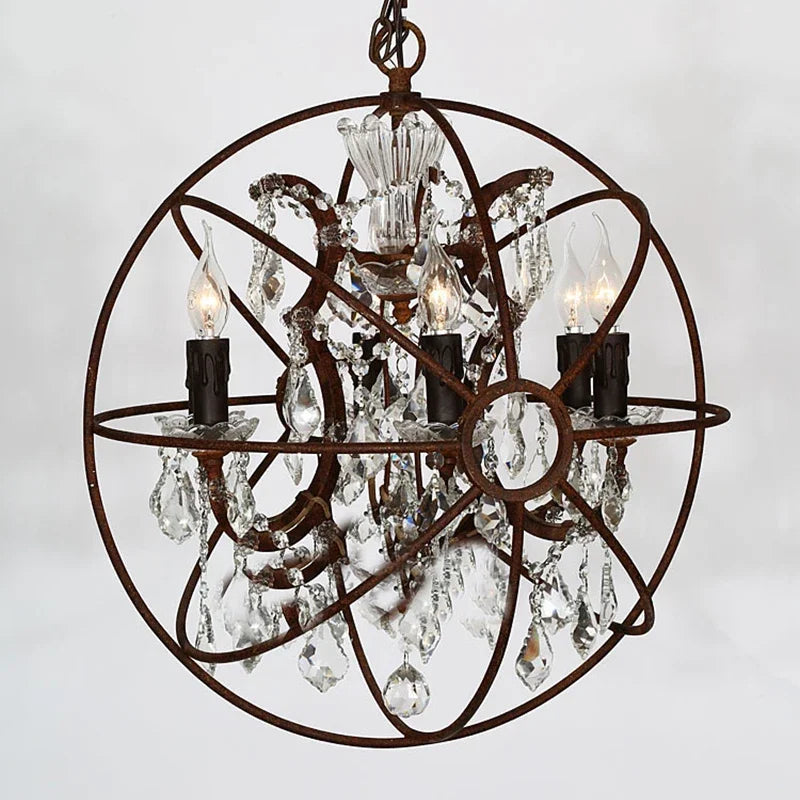 DecorBites™ Crystal Chandelier E14 LED Lustre for Living Room Bedroom Kitchen Island