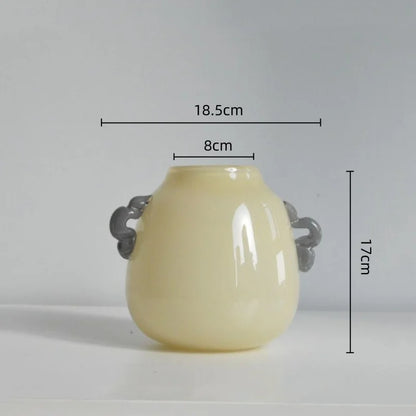 DecorBites™ Glass Geometric Flower Vase Home Decor Art Bottle Floral Arrangement Accessory