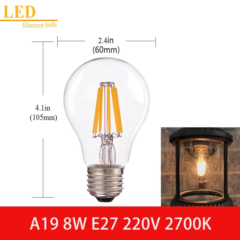 Clear Glass Vintage Bulb