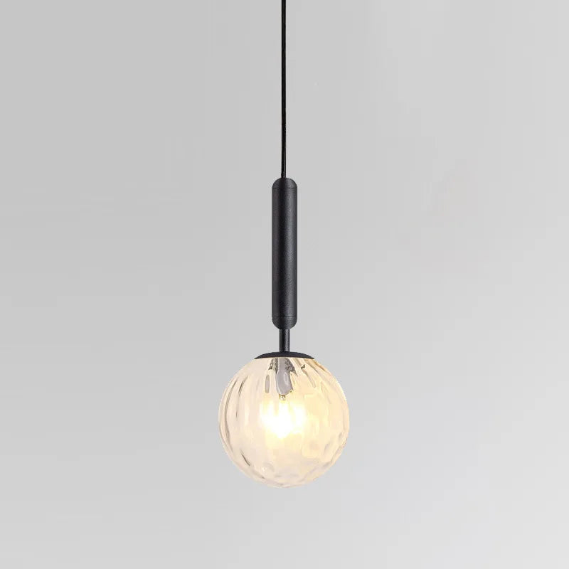Lámpara colgante de bola de cristal DecorBites™ con luz LED para sala de estar minimalista