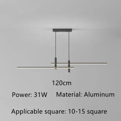 DecorBites™ Black Gold LED Pendant Lights for Modern Minimalist Dining Room Chandelier