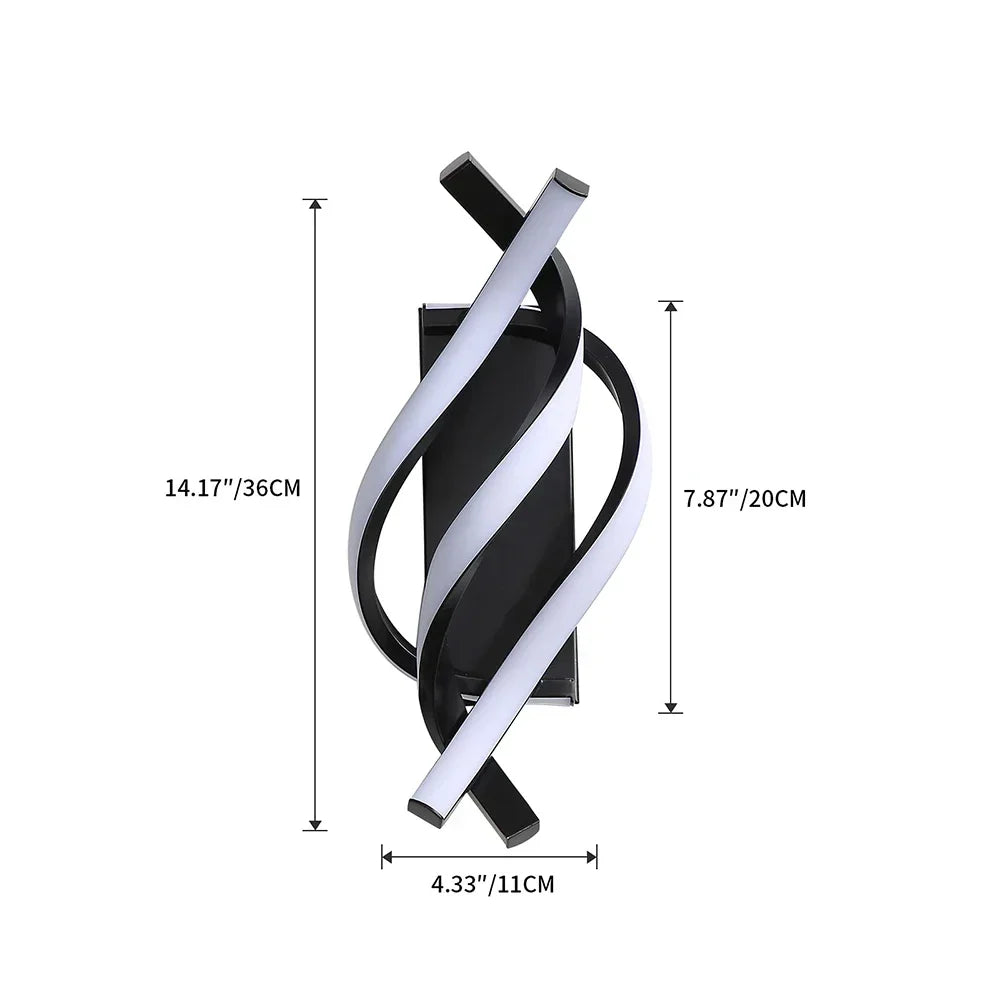DecorBites™ LED Wall Lamps Black White Light for Indoor Living Bedroom, Modern Design