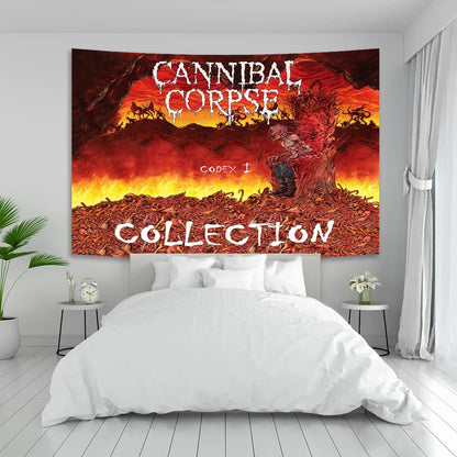 DecorBites™ Cannibal Corpse Tapestry: Heavy Metal Rock Wall Art Décor Flag Gifts