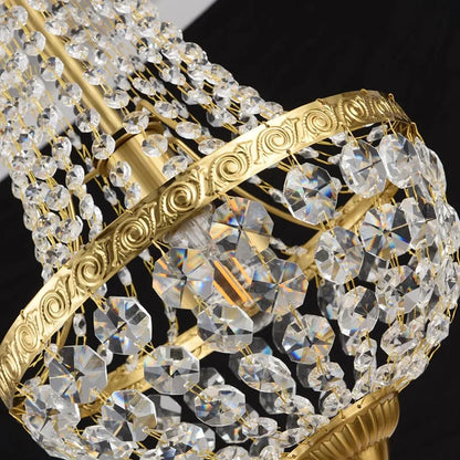 Retro Crystal Iron Pendant Light
