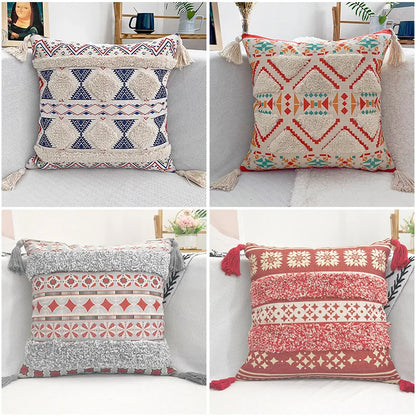 DecorBites™ Geometric Bohemian Pillow Case 45cmx45cm - Home Decor Couch Cushion Cover