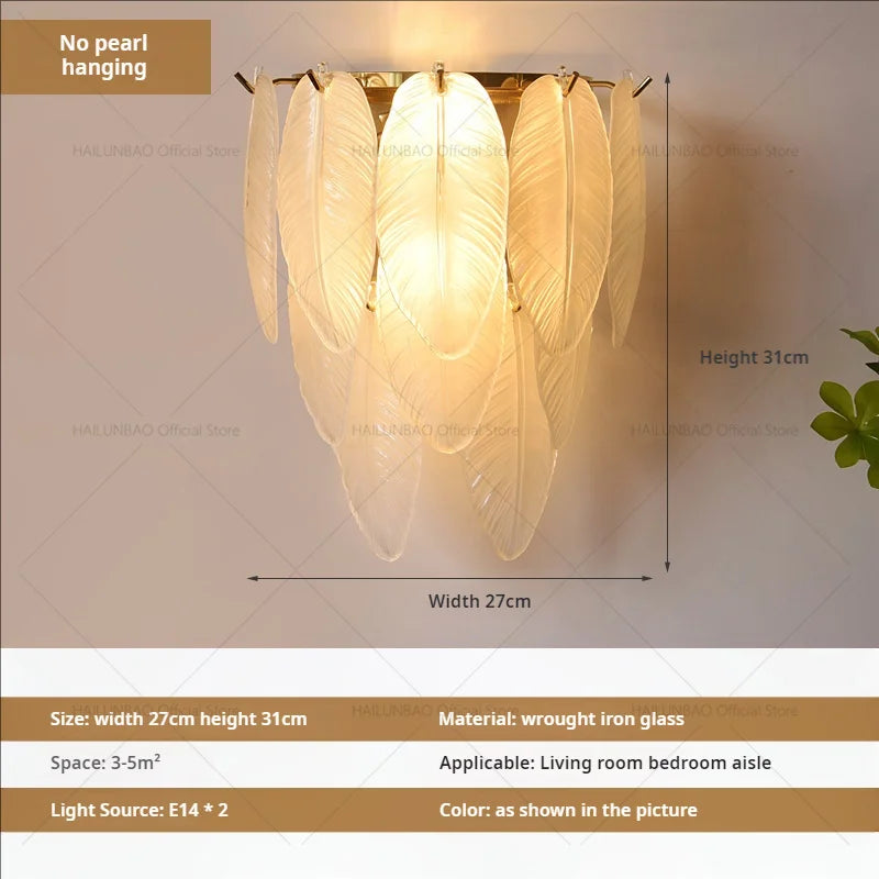 Lámpara de pared de cristal de lujo Decorbites™ para iluminación de pasillos, sala de estar, dormitorio y corredor