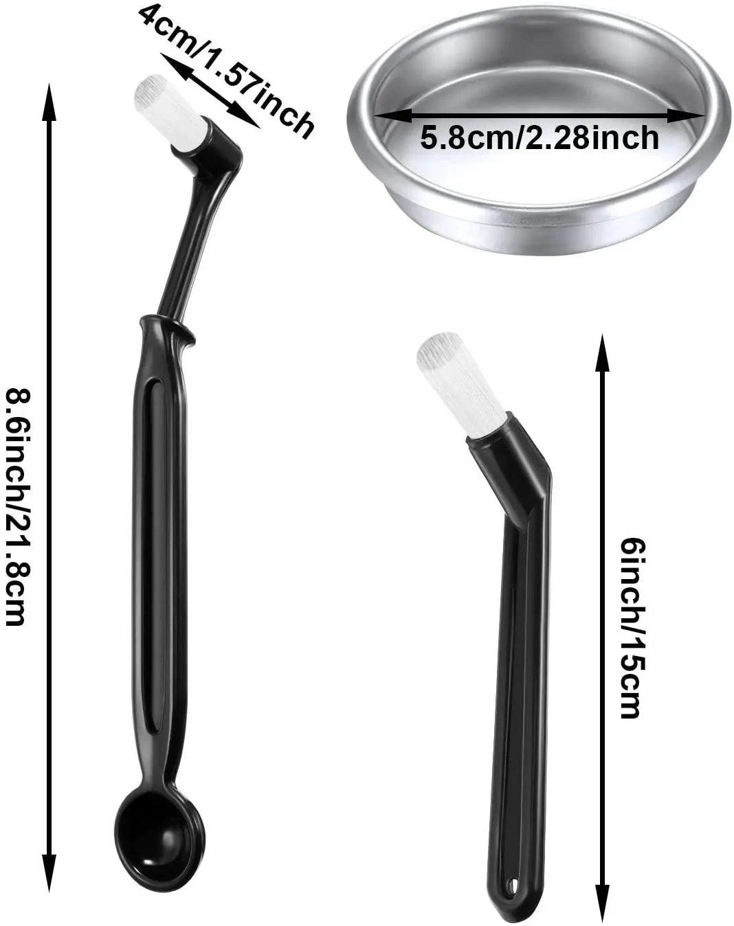 DecorBites™ Espresso Machine Cleaning Kit with Spoon and Brush