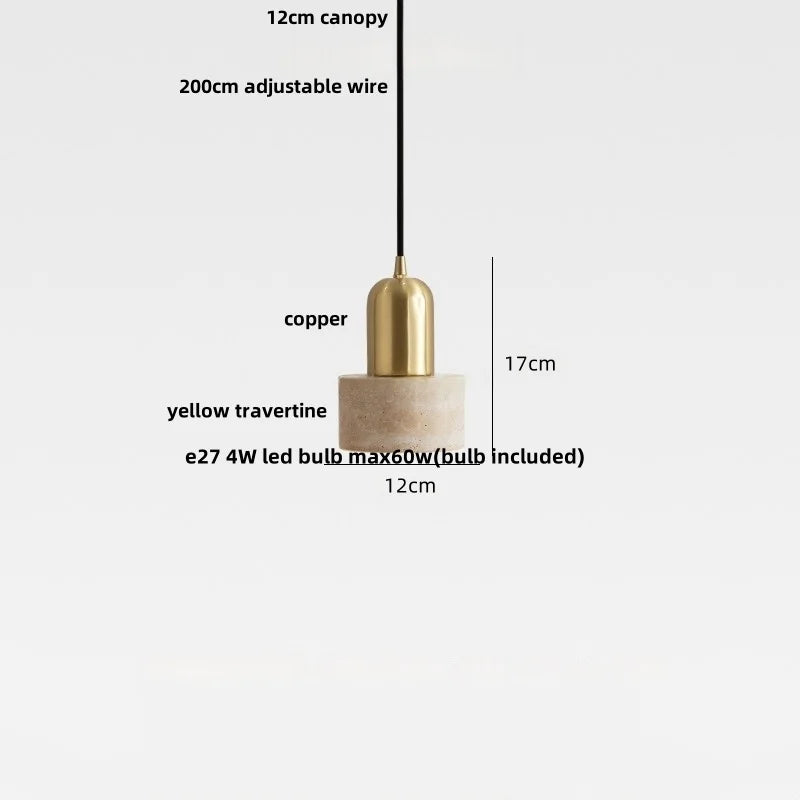 وحدة إضاءة LED نحاسية صفراء من DecorBites™ لغرفة الطعام والمطبخ