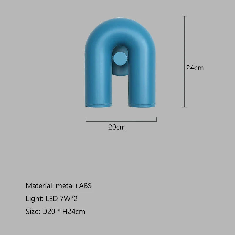 DecorBites™ LED Macaron Pendant Chandelier - Modern U Shape Hanging Lamp