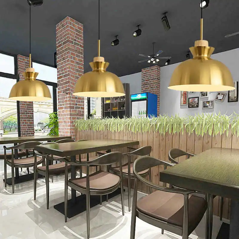 Lámpara de araña nórdica dorada DecorBites™ para cocina, dormitorio, sala de estar, estudio, loft, pasillo