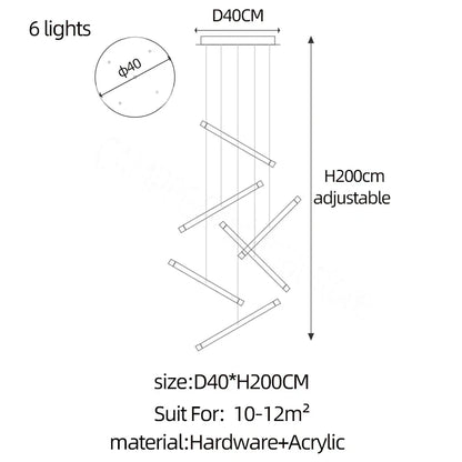 DecorBites™ LED Chandelier: Luxury Indoor Lighting for Living Room, Hall, Staircase