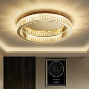 Gold Crystal Ring Ceiling Light
