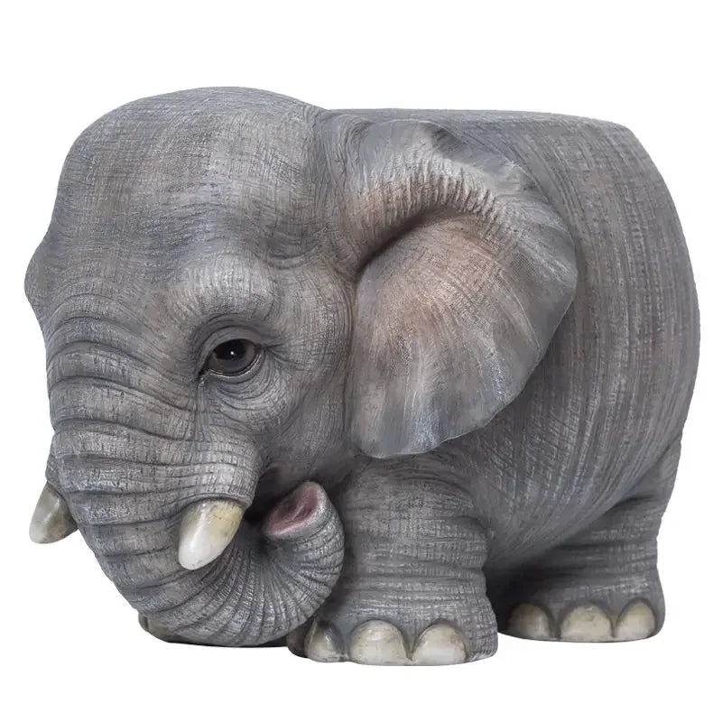 كرسي مسند قدم على شكل تمثال حيواني من الراتينج من DecorBites™ لغرفة المعيشة