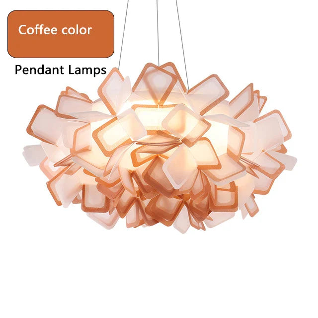 Lámpara colgante de techo con forma de flor LED DecorBites™ para sala de estar y dormitorio